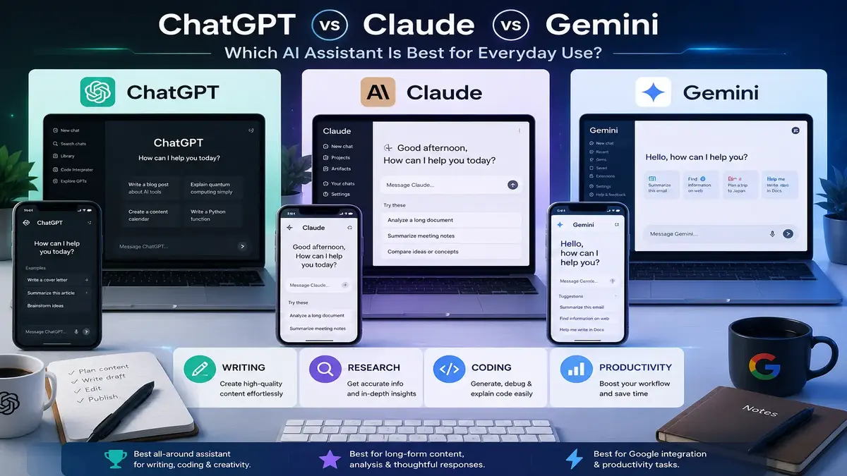 ChatGPT vs Claude vs Gemini
